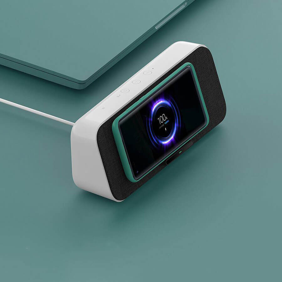 تصویر  اسپیکر بلوتوث و شارژر وایرلس شیائومی مدل XMWXCLYYX01ZM ا Xiaomi wireless charging bluetooth speaker