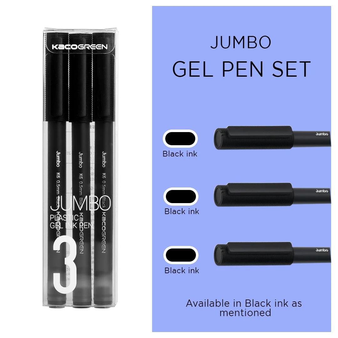 پک 3 تایی خودکار JUMBO Gel Pen Set 0.5mm